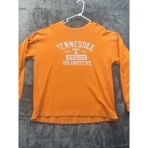 Tennessee Volunteers NCAA Orange Mens L Long Sleeve Thermal Shirt Vintage KA